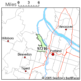 Oregon Radon Map By Zip Code - 97210 