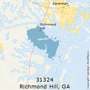 richmond hill georgia zip ga code map bestplaces