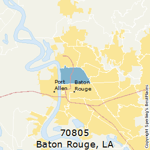 Baton Rouge 70805 Zip Code Map