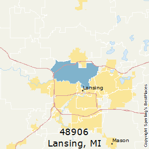 lansing zip michigan code map mi bestplaces