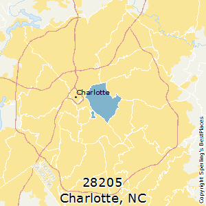 Best Places to Live in Charlotte (zip 28205), North Carolina