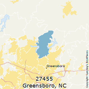 Pdf map Greensboro North Carolina