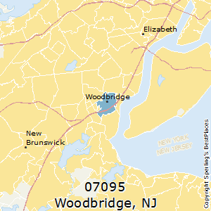 woodbridge township new jersey zip code