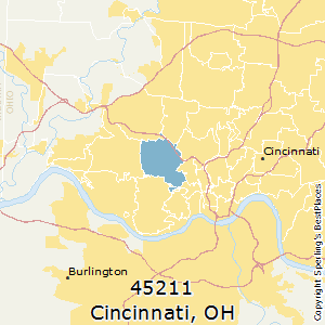 Cincinnati Zip Code Map