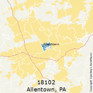 Allentown (zip 18102), PA