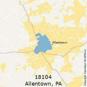 Allentown Zip Code Map - Winna Kamillah