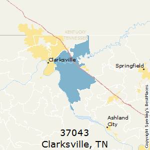 Clarksville Zip Code Map - Cathie Annabella
