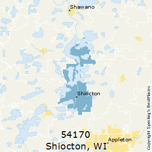shiocton wisconsin zip wi map bestplaces