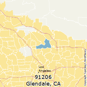 Карта штата glendale